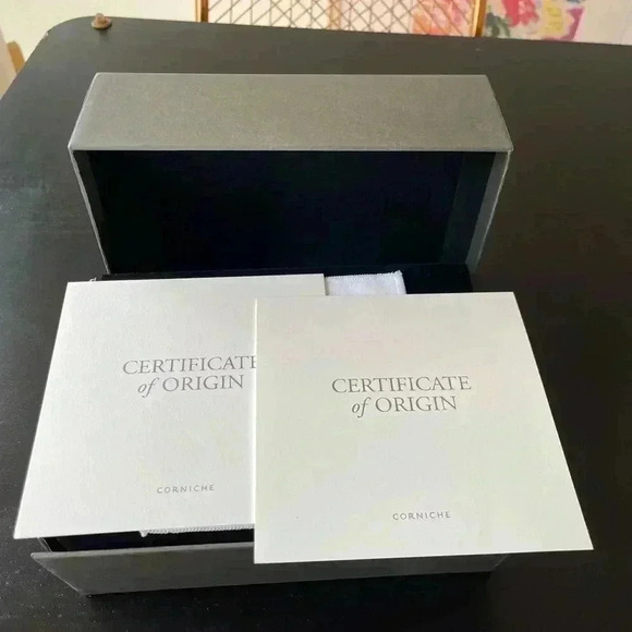 Corniche Heritage 36 White Ceramic Dial Black Leather Strap Watch – LIKE NEW - Picture 10 of 14